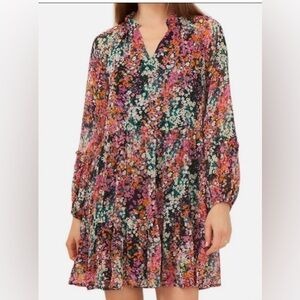 Vince Camuto Ladies Three Tier Mini Dress long sleeves